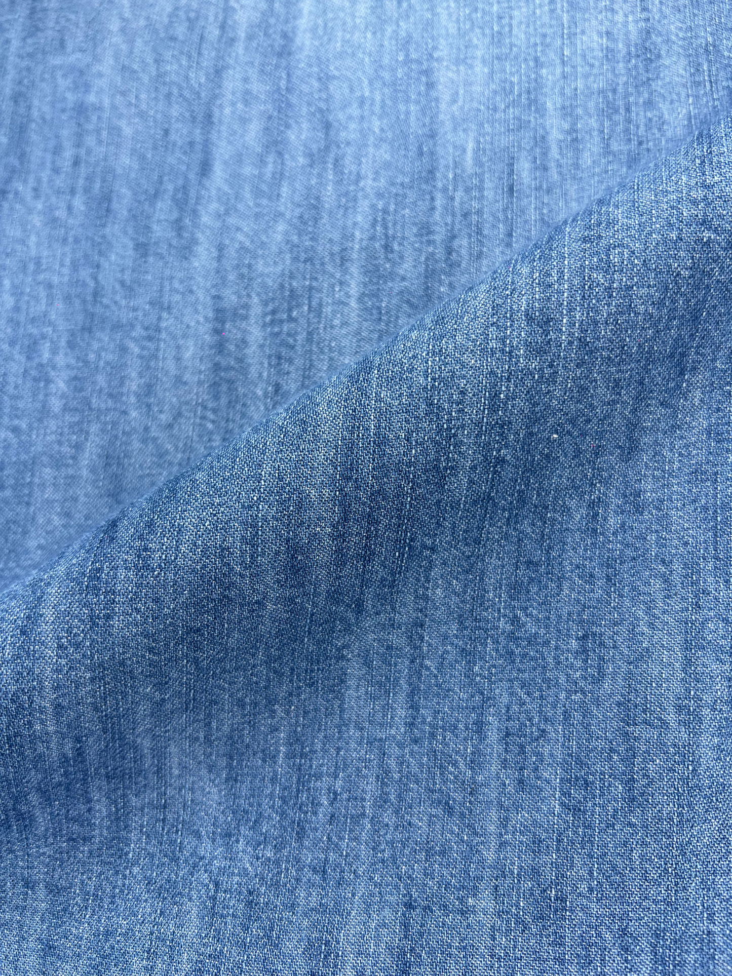 MID BLUE SLIM FIT DENIM SHIRT