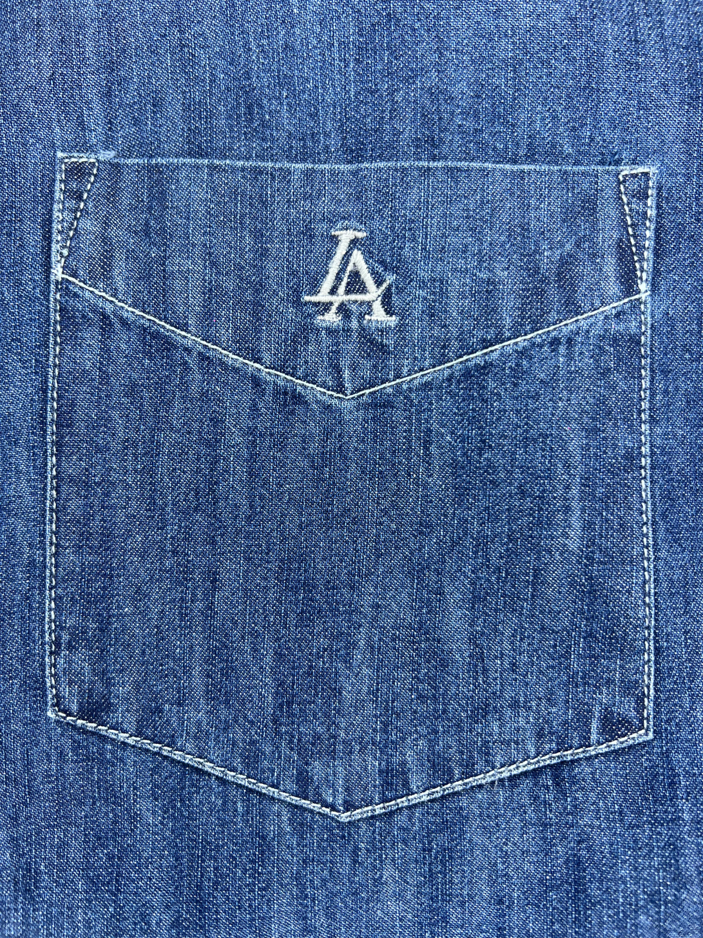 DARK BLUE SLIM FIT DENIM SHIRT