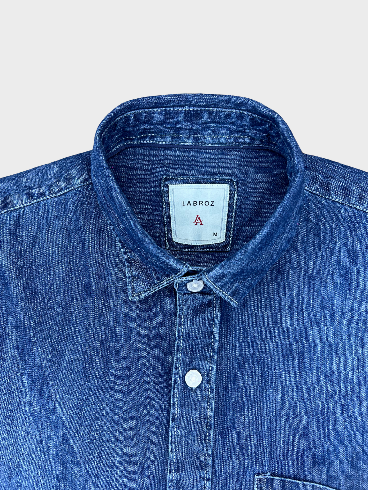 DARK BLUE SLIM FIT DENIM SHIRT