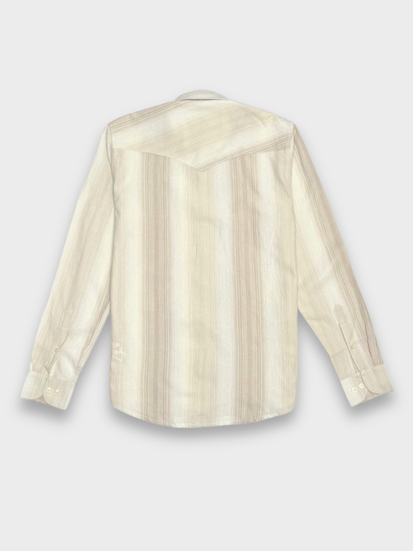 TAN SLIM FIT LINEN BLEND SHIRT