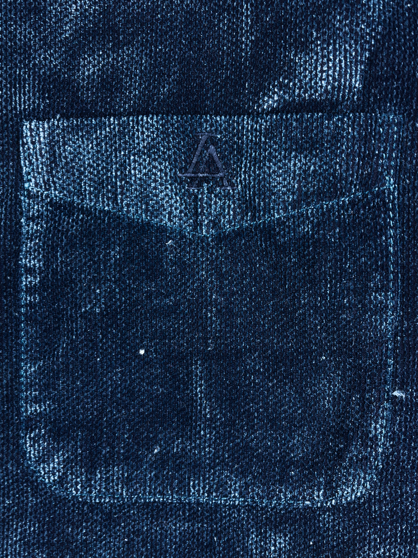 Men’s Texture Indigo Velvet Corduroy Shirt
