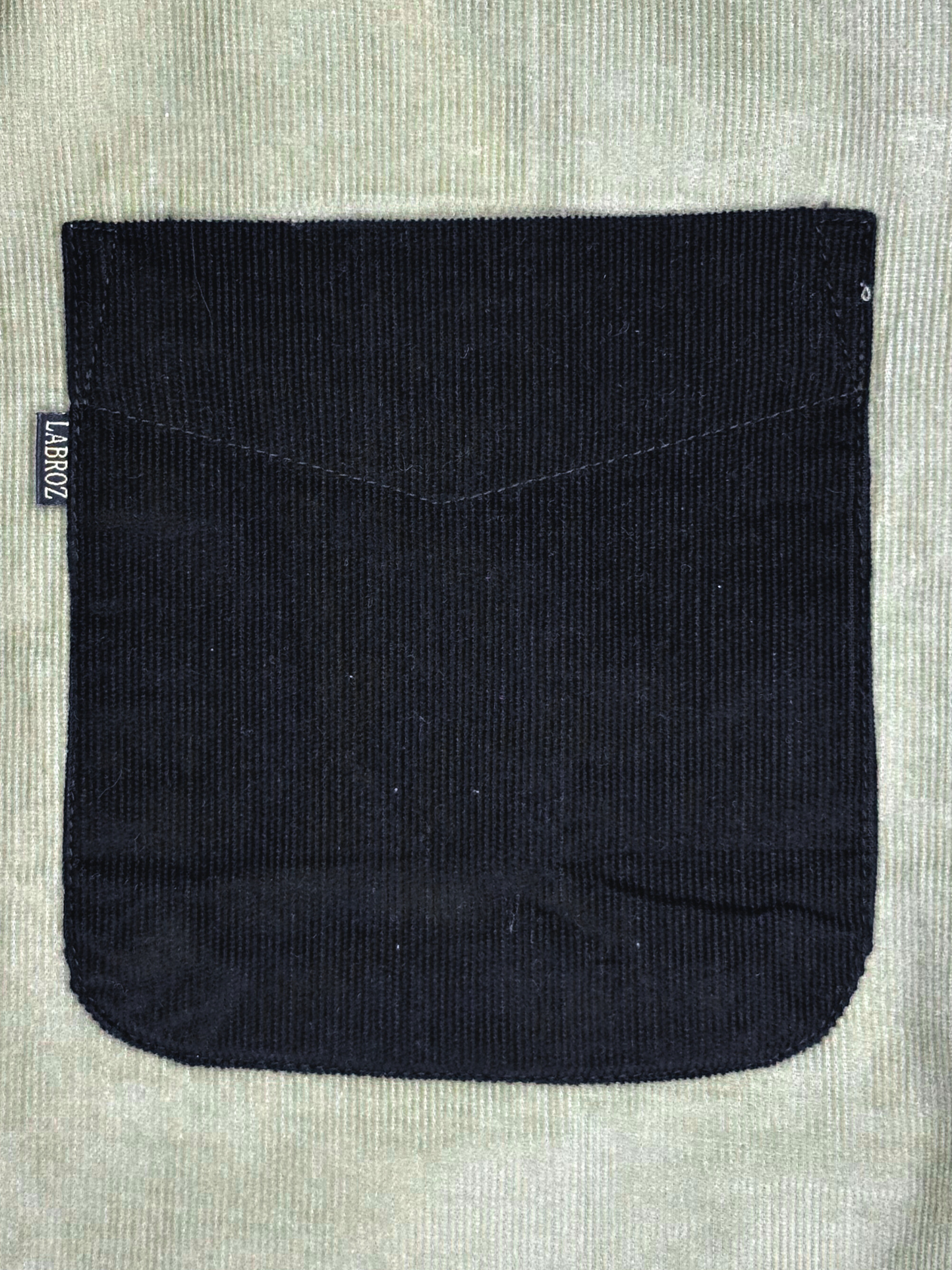 Men's Slim Fit Color Block Corduroy Shirt