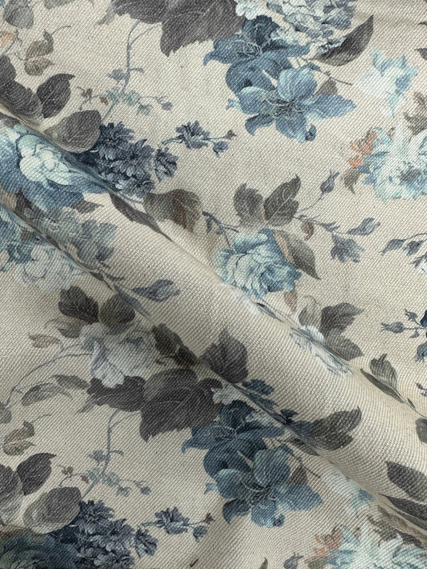 Men’s Heavy Drill Floral Print Shirt