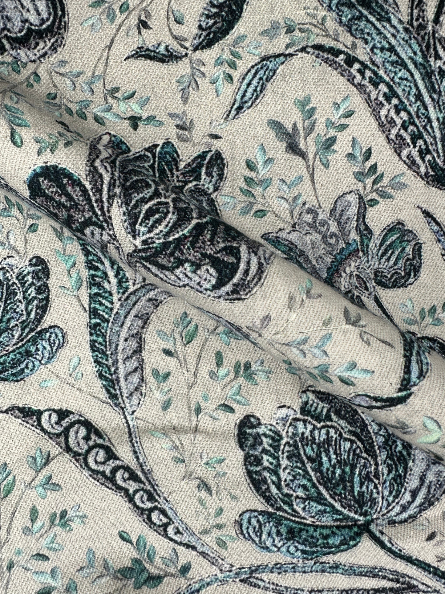 Men’s Heavy Drill Floral Print Shirt