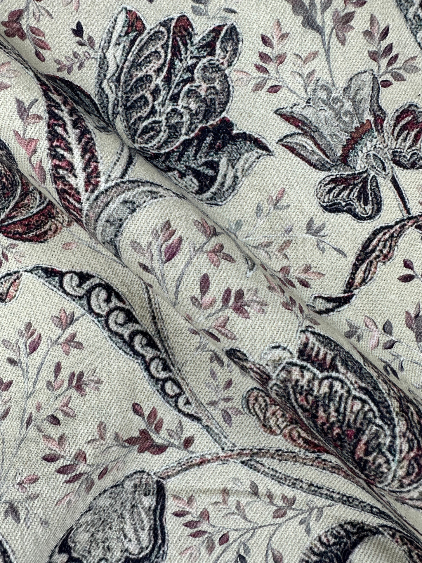 Men’s Heavy Drill Floral Print Shirt