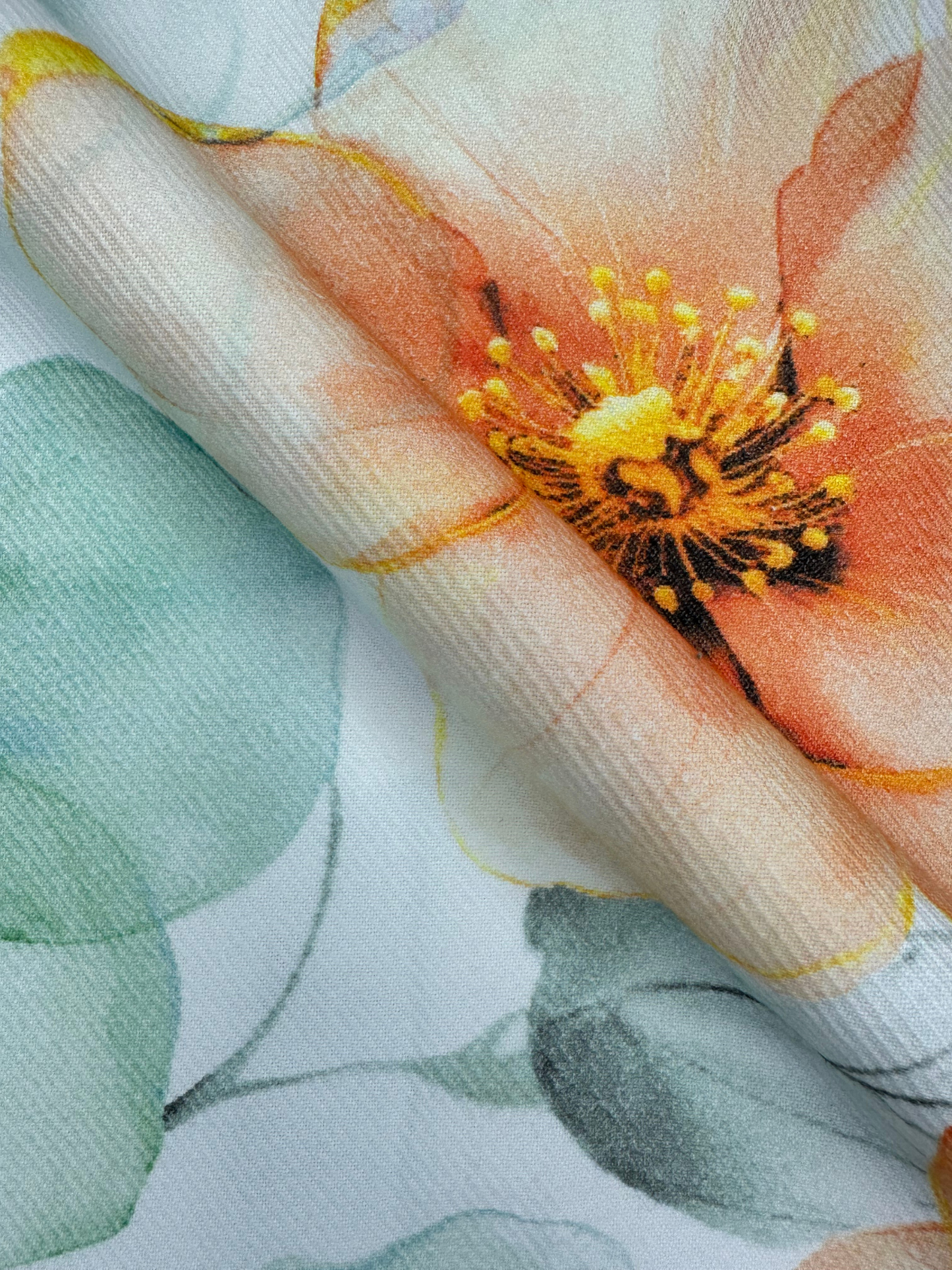 Men's Relaxed Fit Floral Print Heavy Twill Camp Collar Shirt