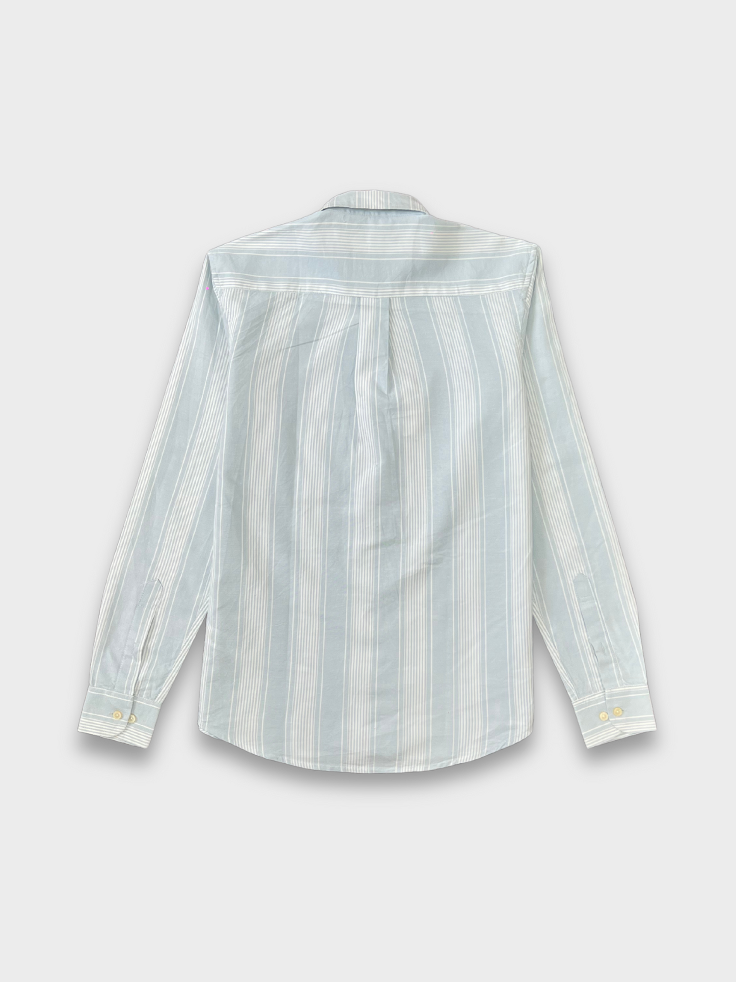 LIGHT BLUE OXFORD STRIPES SLIM FIT SHIRT