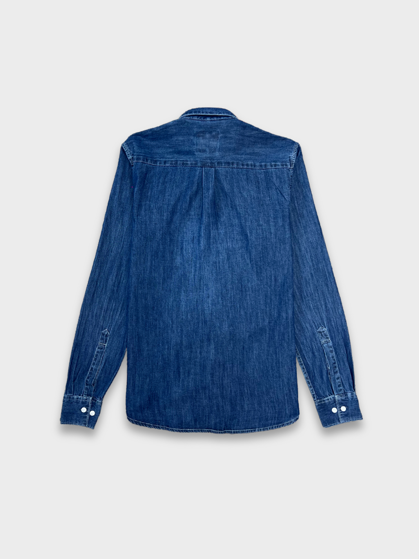 DARK BLUE SLIM FIT DENIM SHIRT
