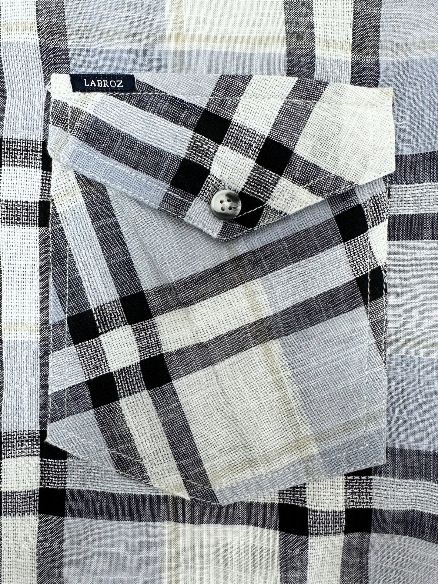 Men's Dobby Check Light Blue Slim Fit Shirt