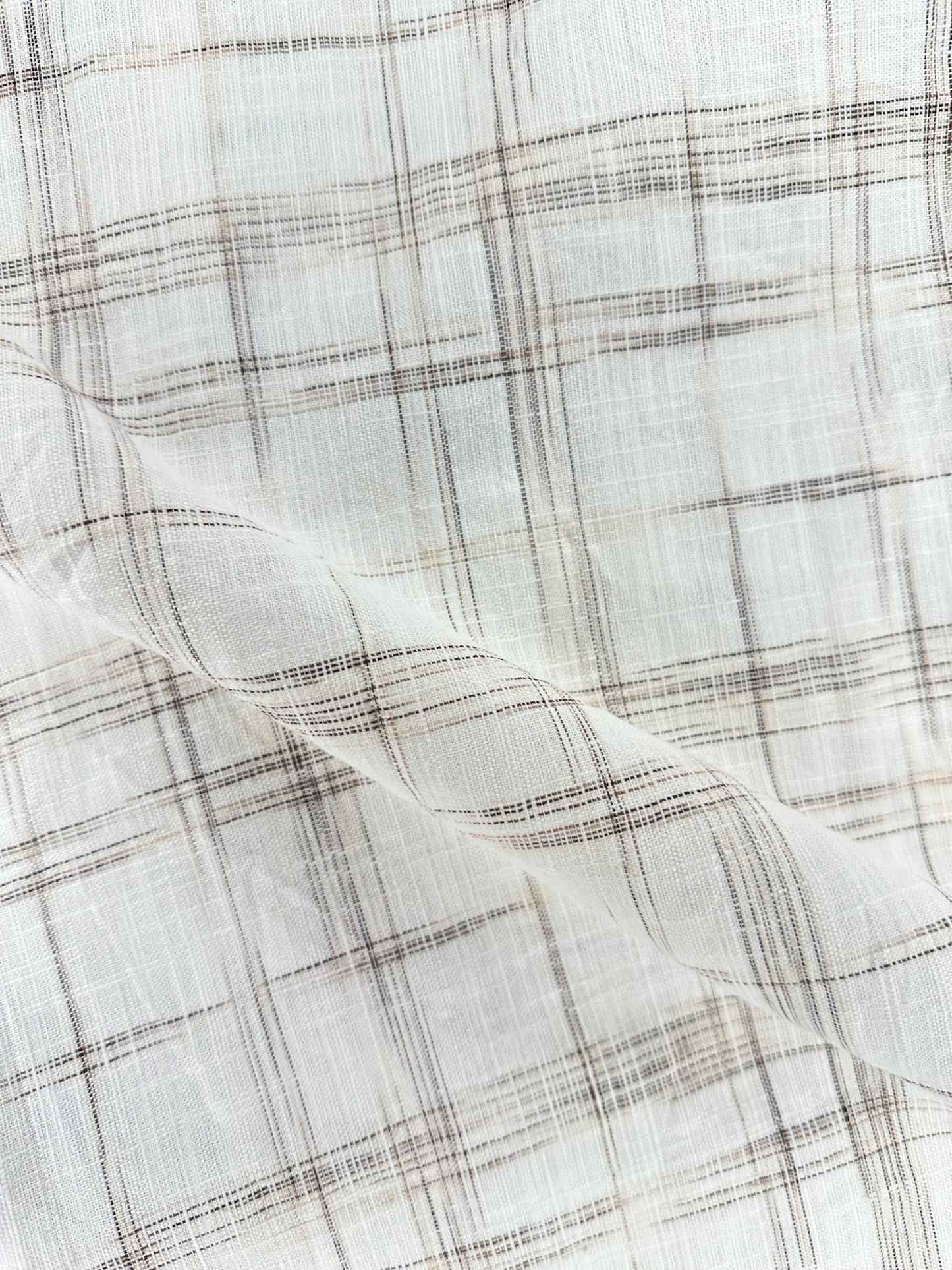 Men’s Linen Multicolor Check Shirt