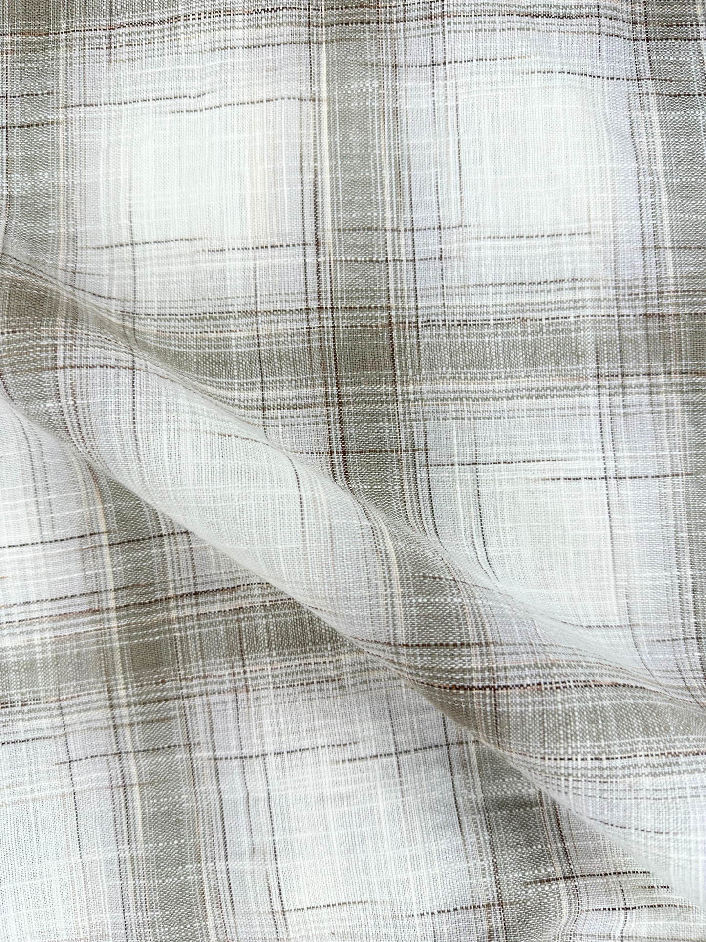 Men’s Linen Multicolor Check Shirt