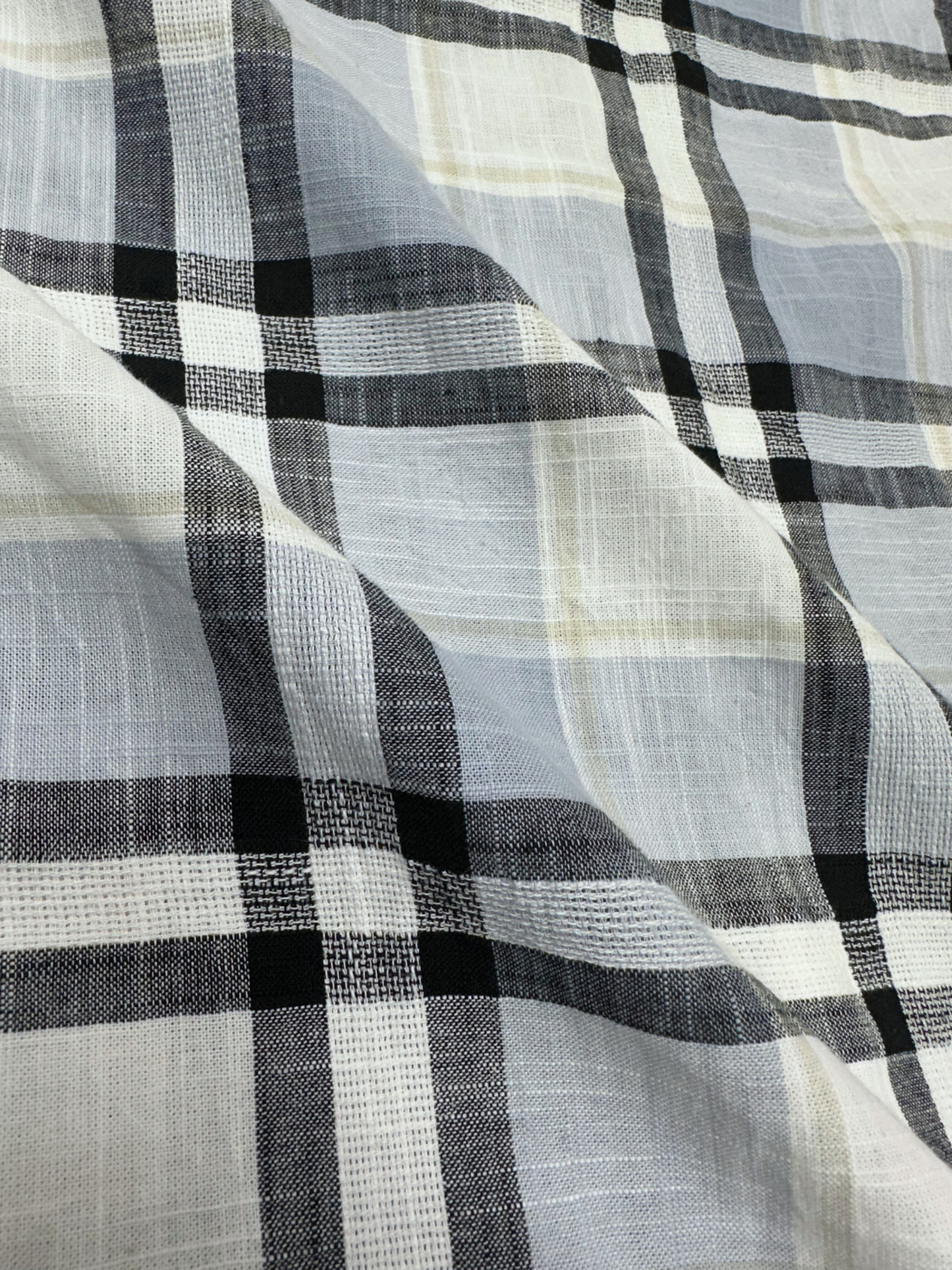 Men's Dobby Check Light Blue Slim Fit Shirt