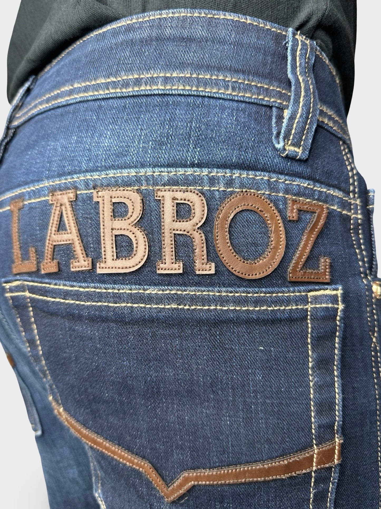 Men’s Navy Blue Ankle Fit Jeans