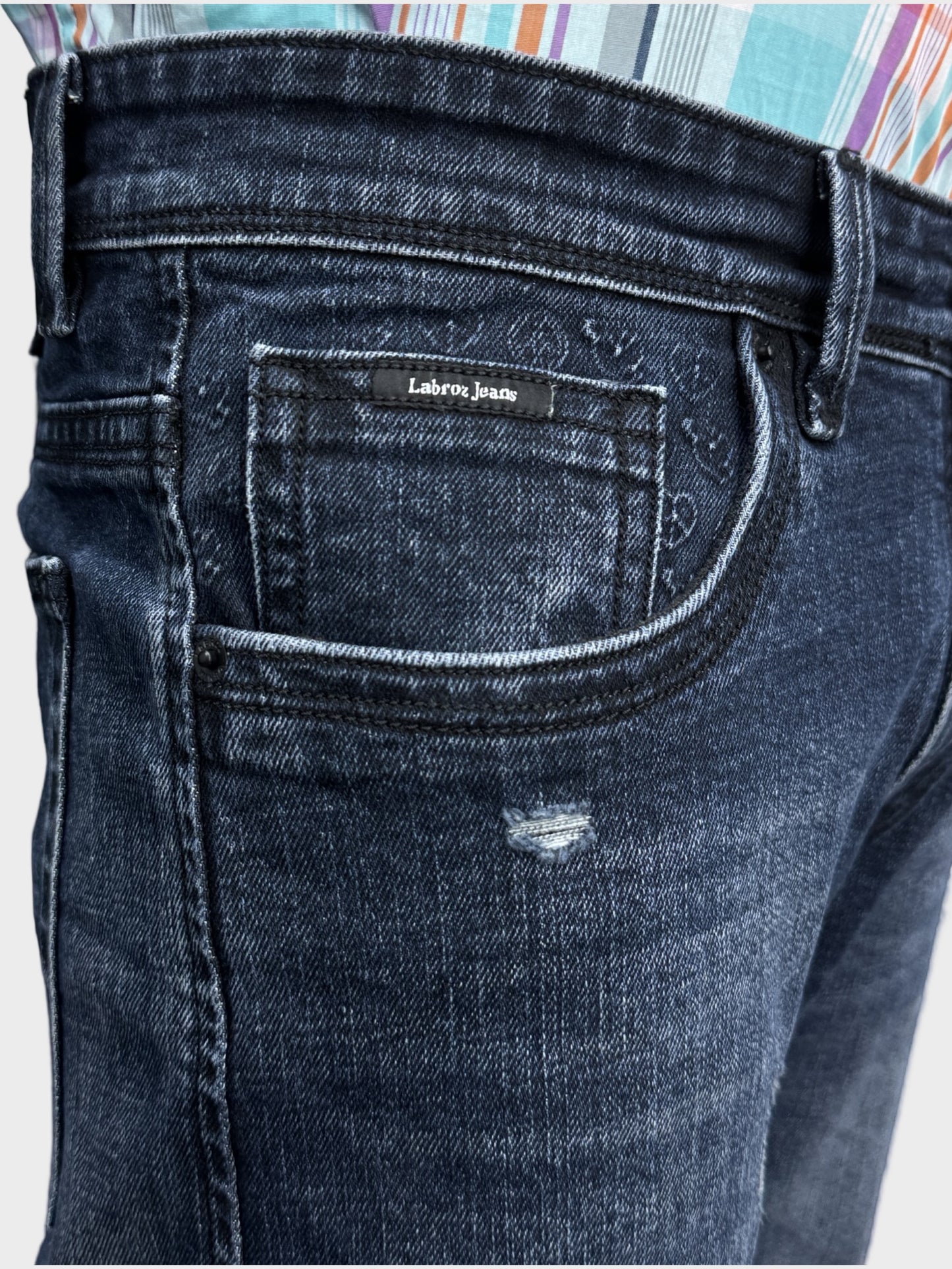 DARK BLUE RUGGED COMFORT FIT DENIMS