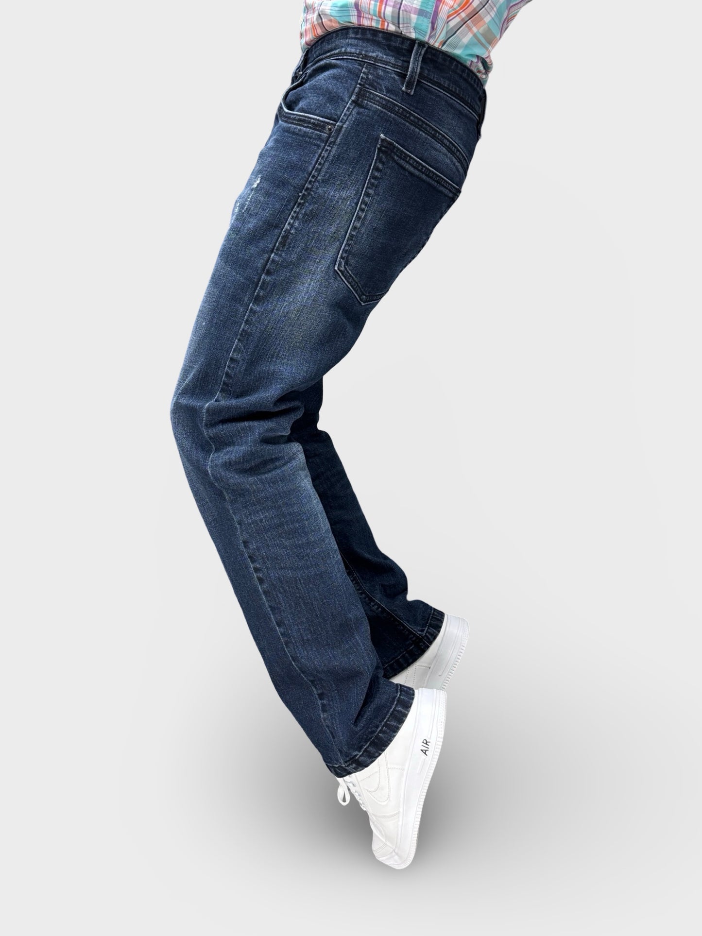 DARK BLUE RUGGED COMFORT FIT DENIMS