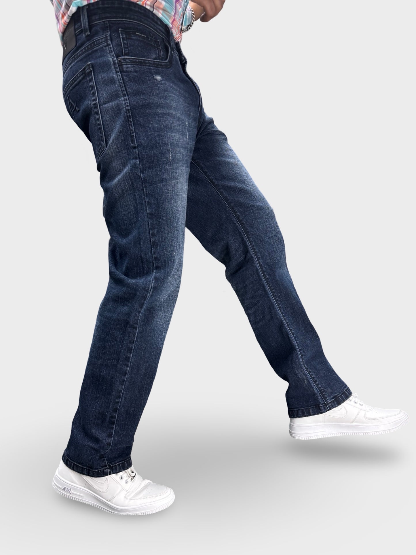 DARK BLUE RUGGED COMFORT FIT DENIMS