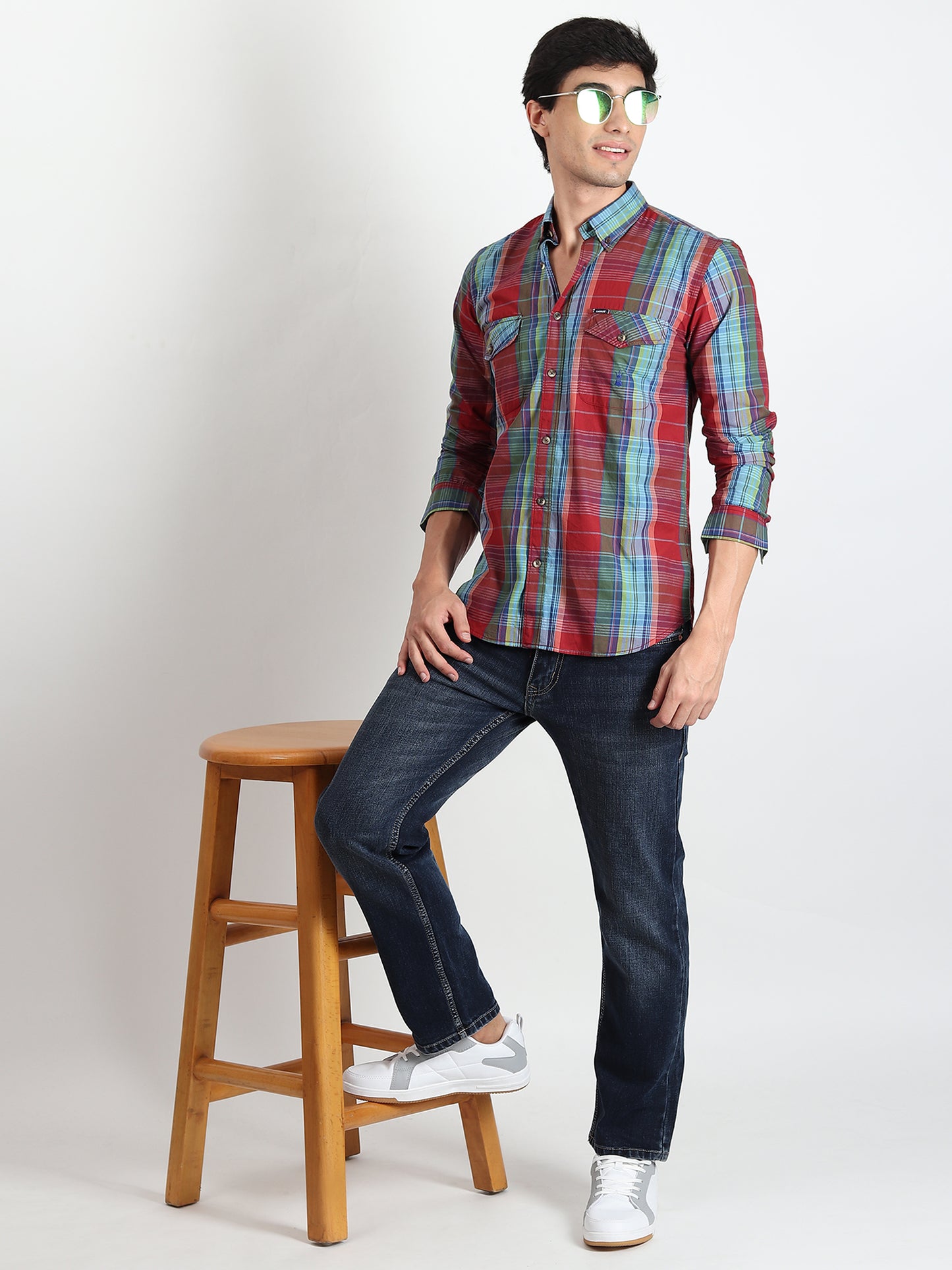 MULTI CHECKED SLIM FIT SHIRT
