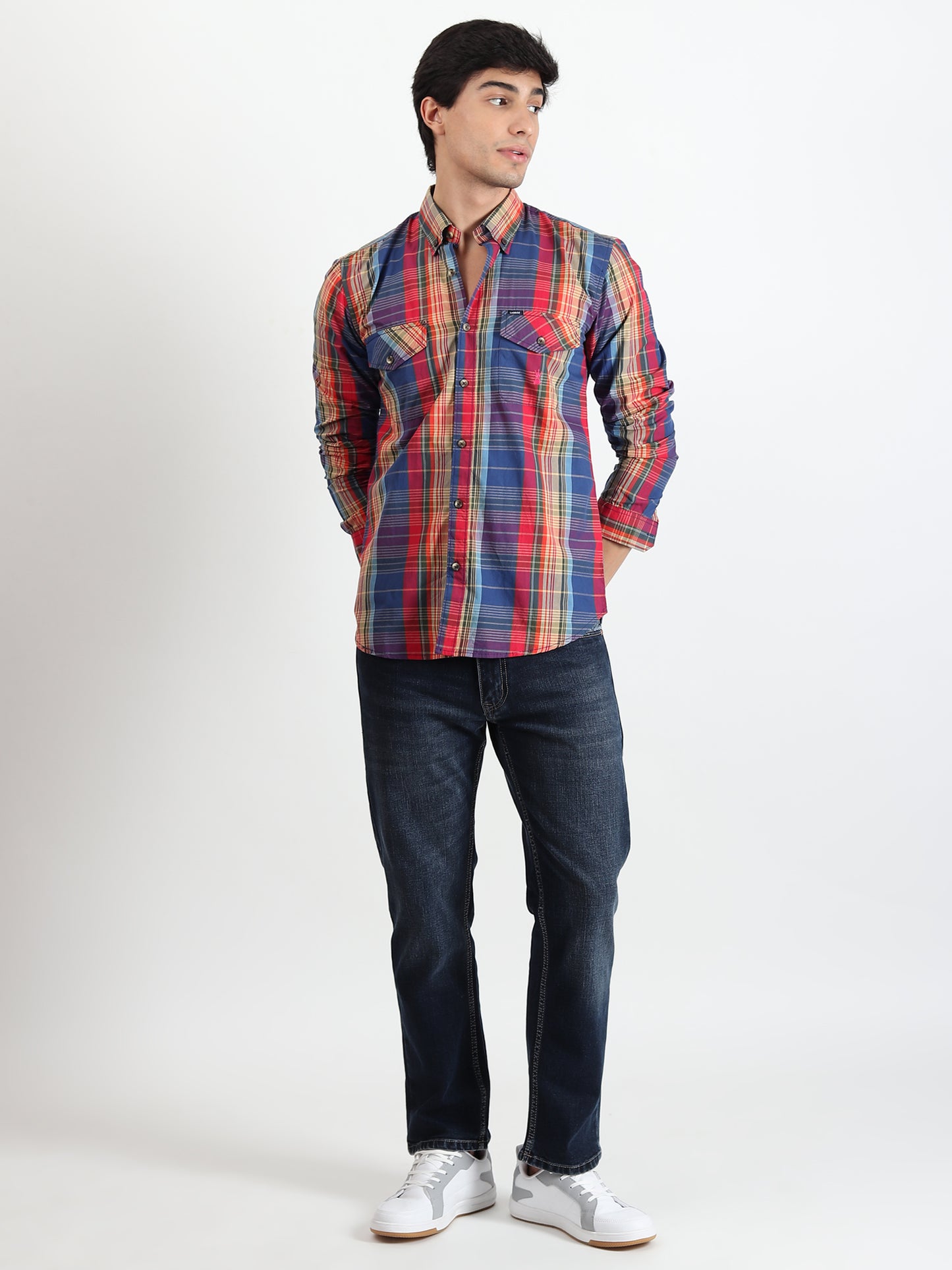 MULTI CHECKED SLIM FIT SHIRT