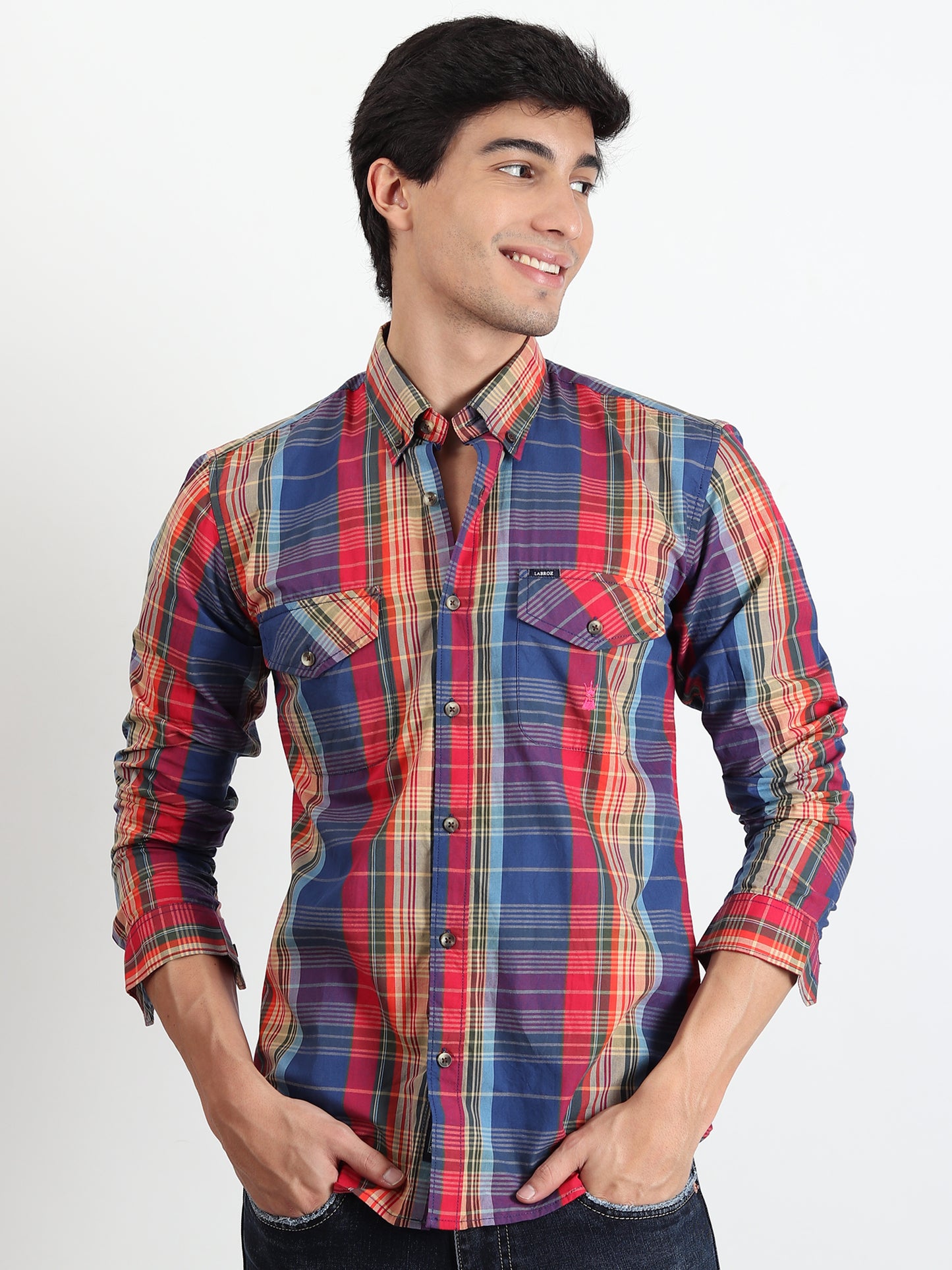 MULTI CHECKED SLIM FIT SHIRT