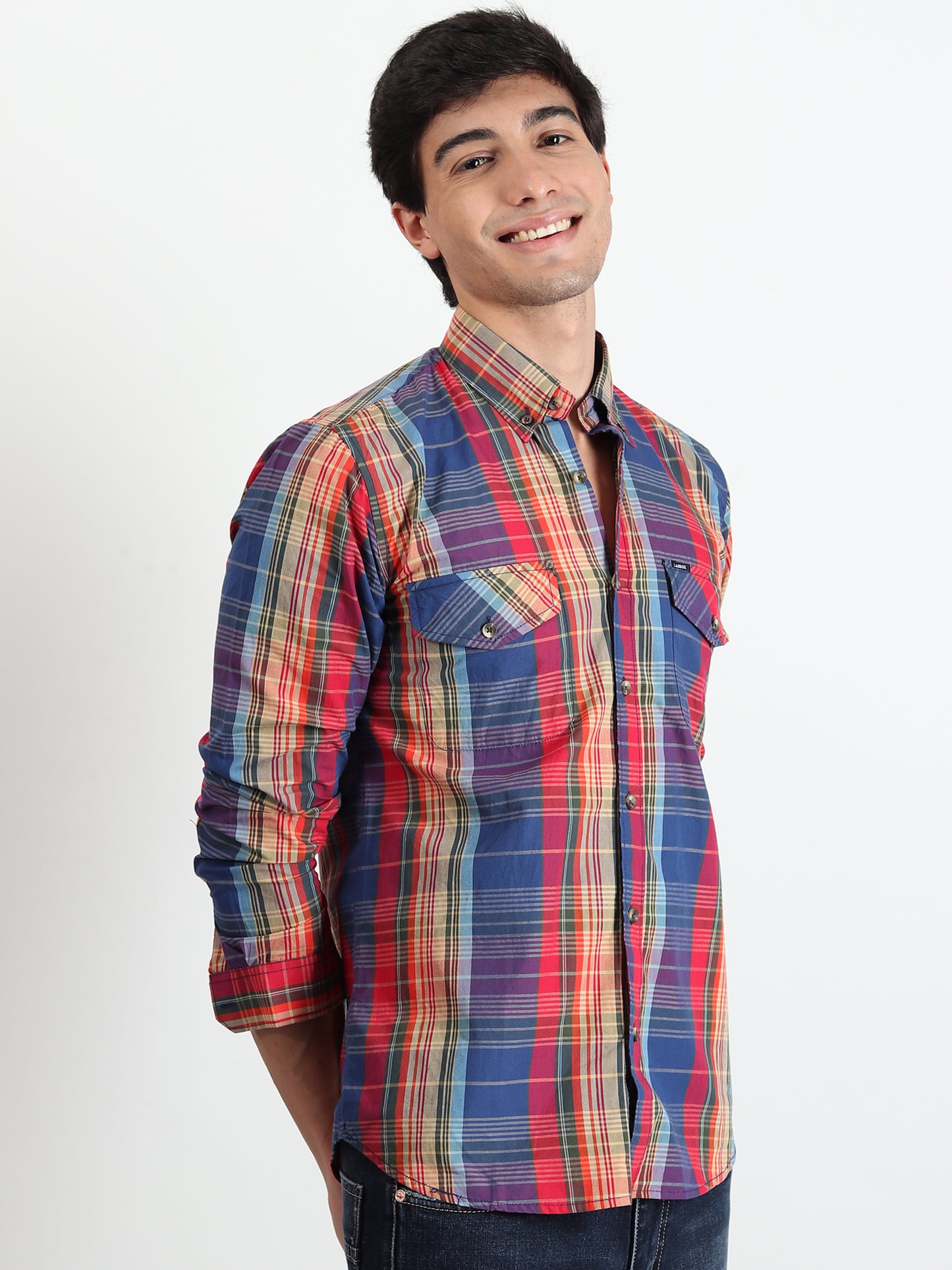 MULTI CHECKED SLIM FIT SHIRT