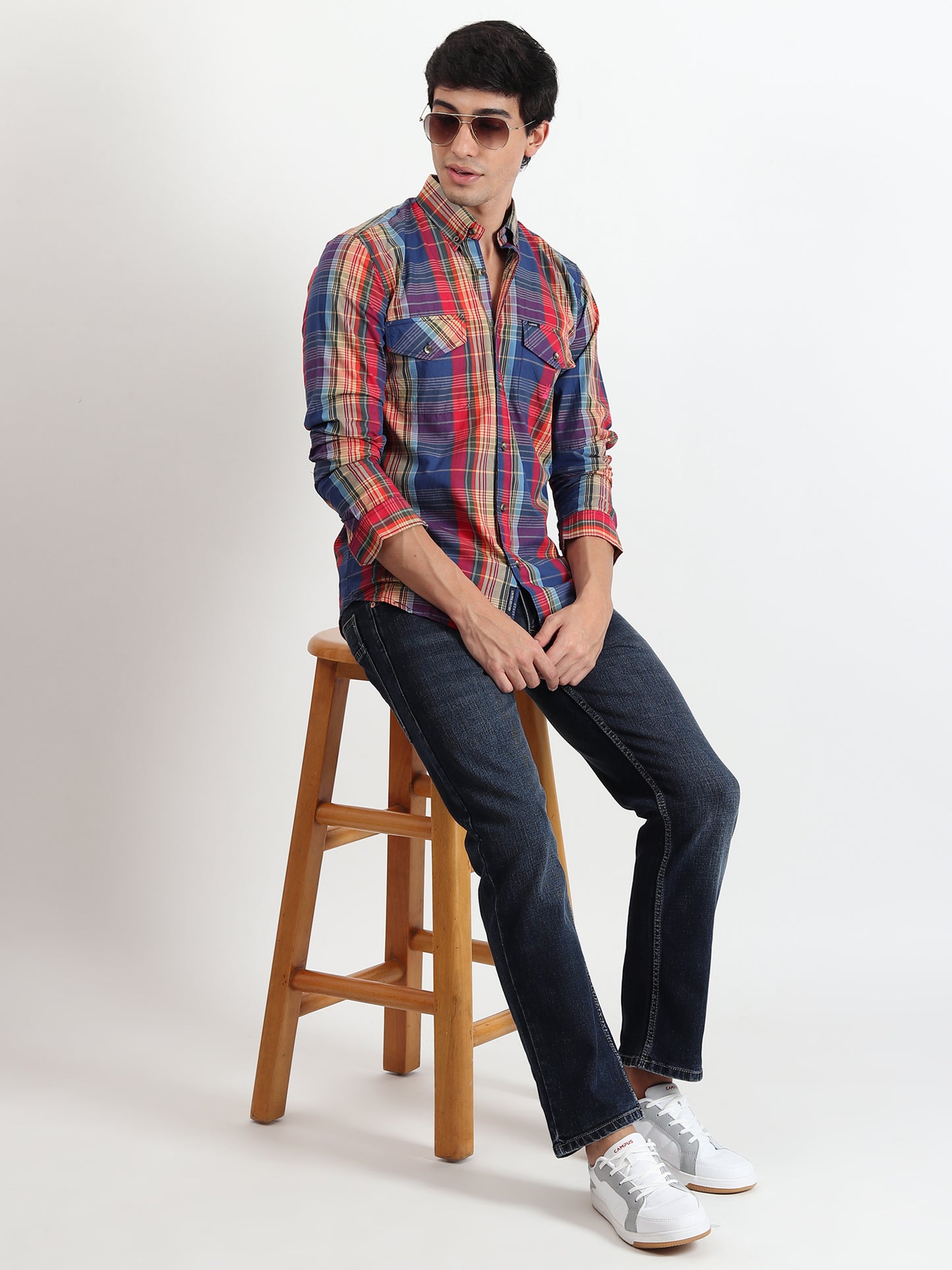 MULTI CHECKED SLIM FIT SHIRT