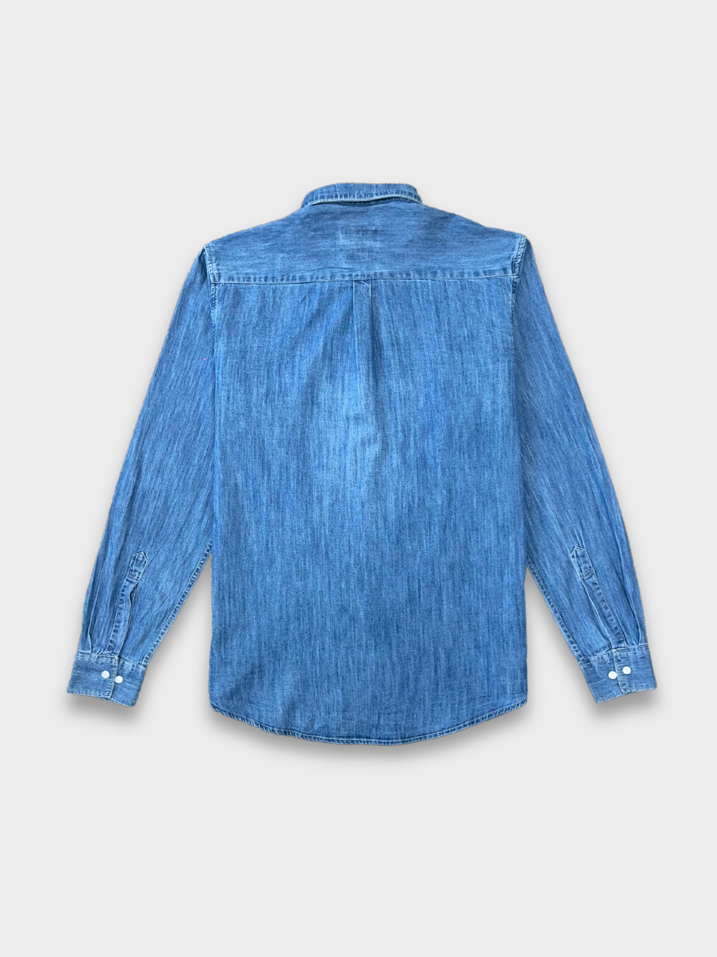 MID BLUE SLIM FIT DENIM SHIRT