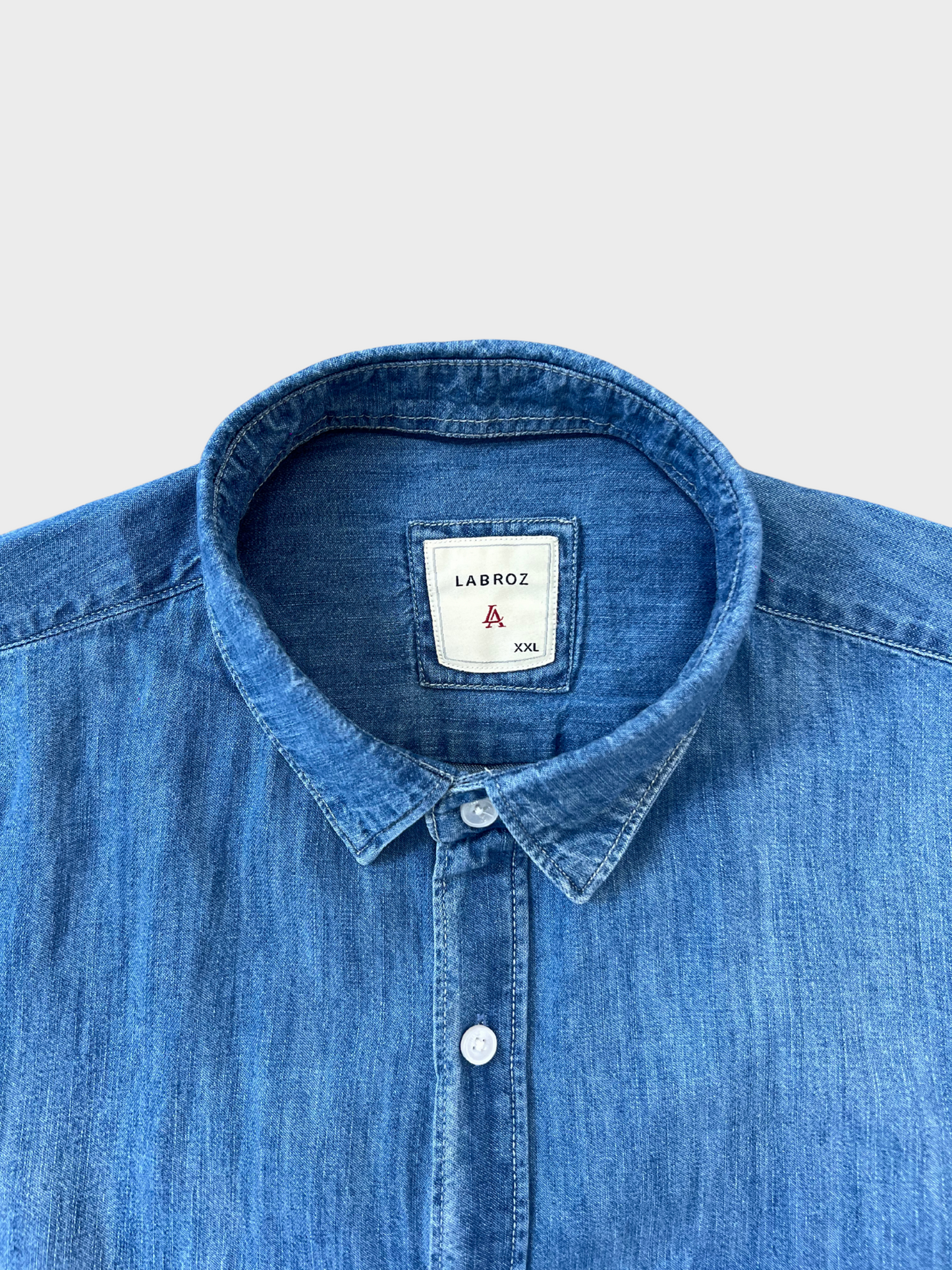 MID BLUE SLIM FIT DENIM SHIRT