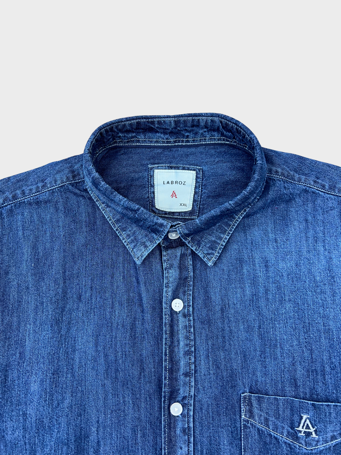 DARK BLUE SLIM FIT DENIM SHIRT