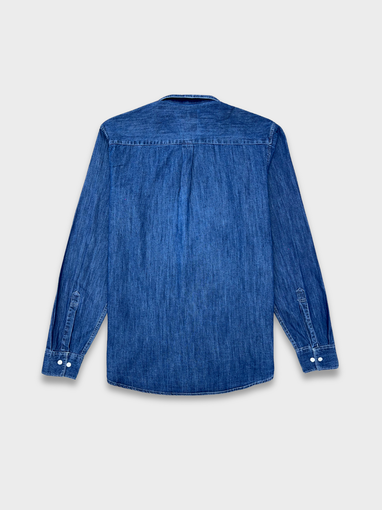 DARK BLUE SLIM FIT DENIM SHIRT