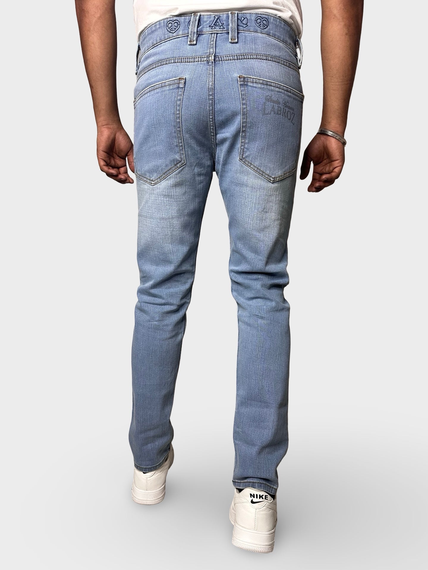 Men's Regular Fit Ice Blue Denim Jeans