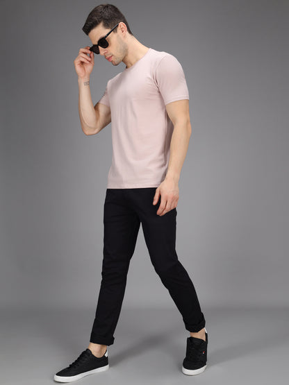 Black Stretchable Slim Fit Casual Cotton Chino Pants