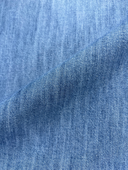 MID BLUE SLIM FIT DENIM SHIRT