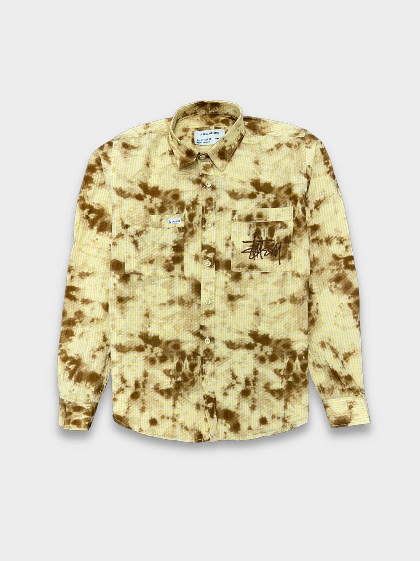 Men’s Fancy Dobby Multicolor Abstract Print Shirt
