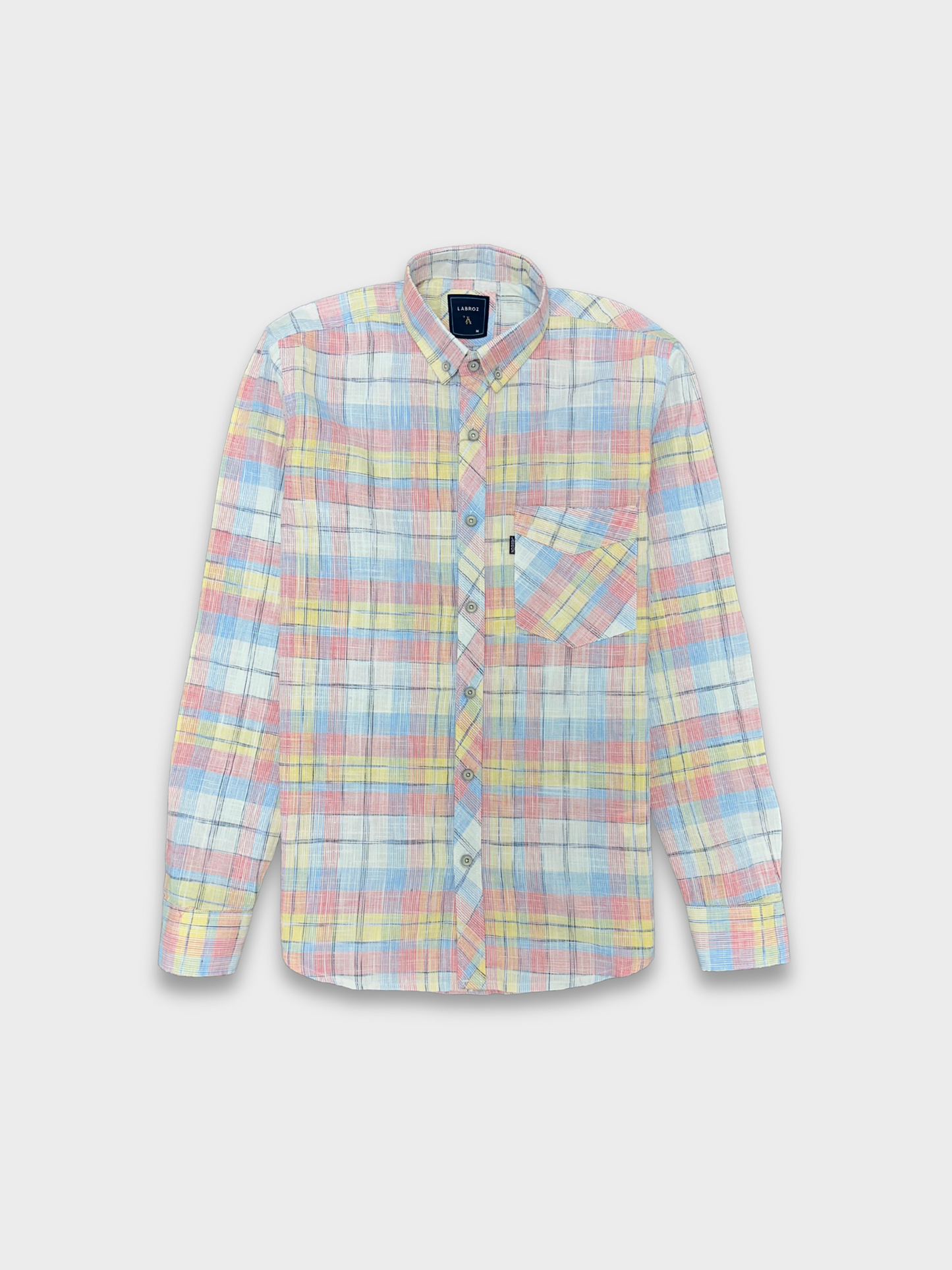 Men’s Linen Multicolor Check Shirt