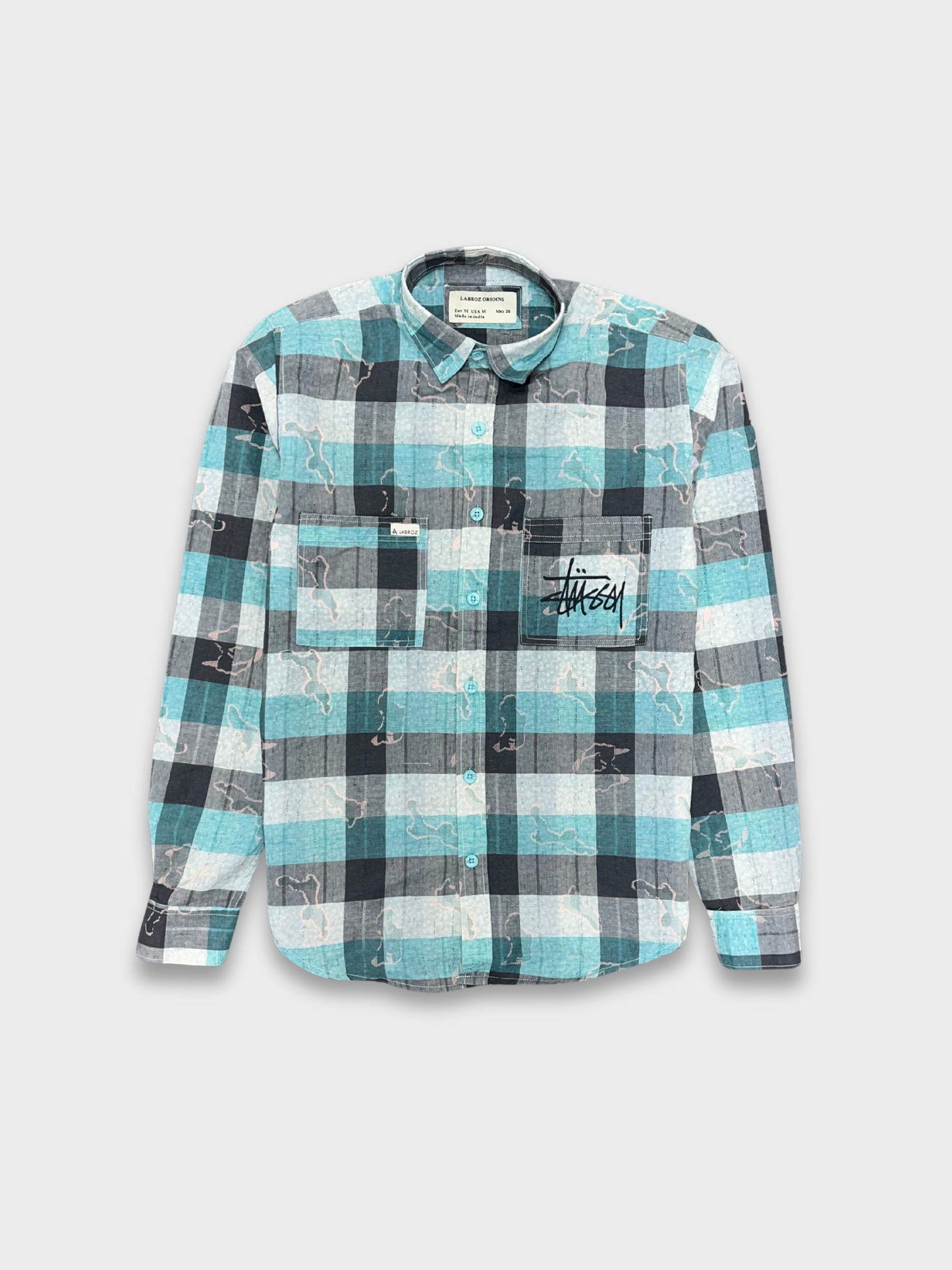 Men’s Fancy Dobby Multicolor Abstract Print Shirt