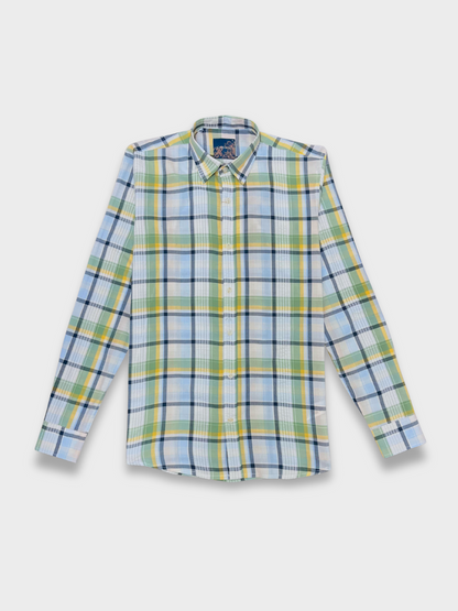 Men's Multicolor Check Slim Fit Shirt