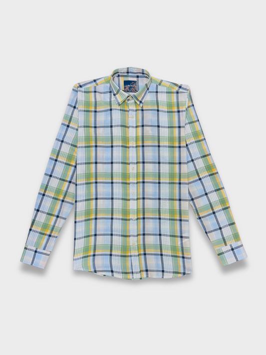 Men's Multicolor Check Slim Fit Shirt