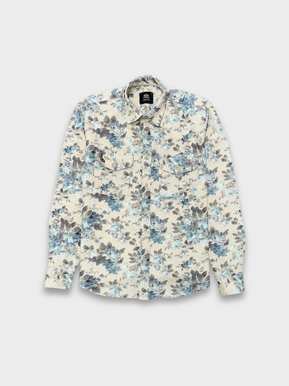 Men’s Heavy Drill Floral Print Shirt