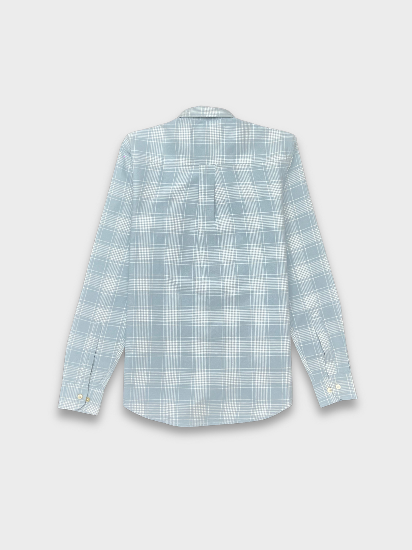 BLUE OXFORD  CHECKERED SLIM FIT SHIRT