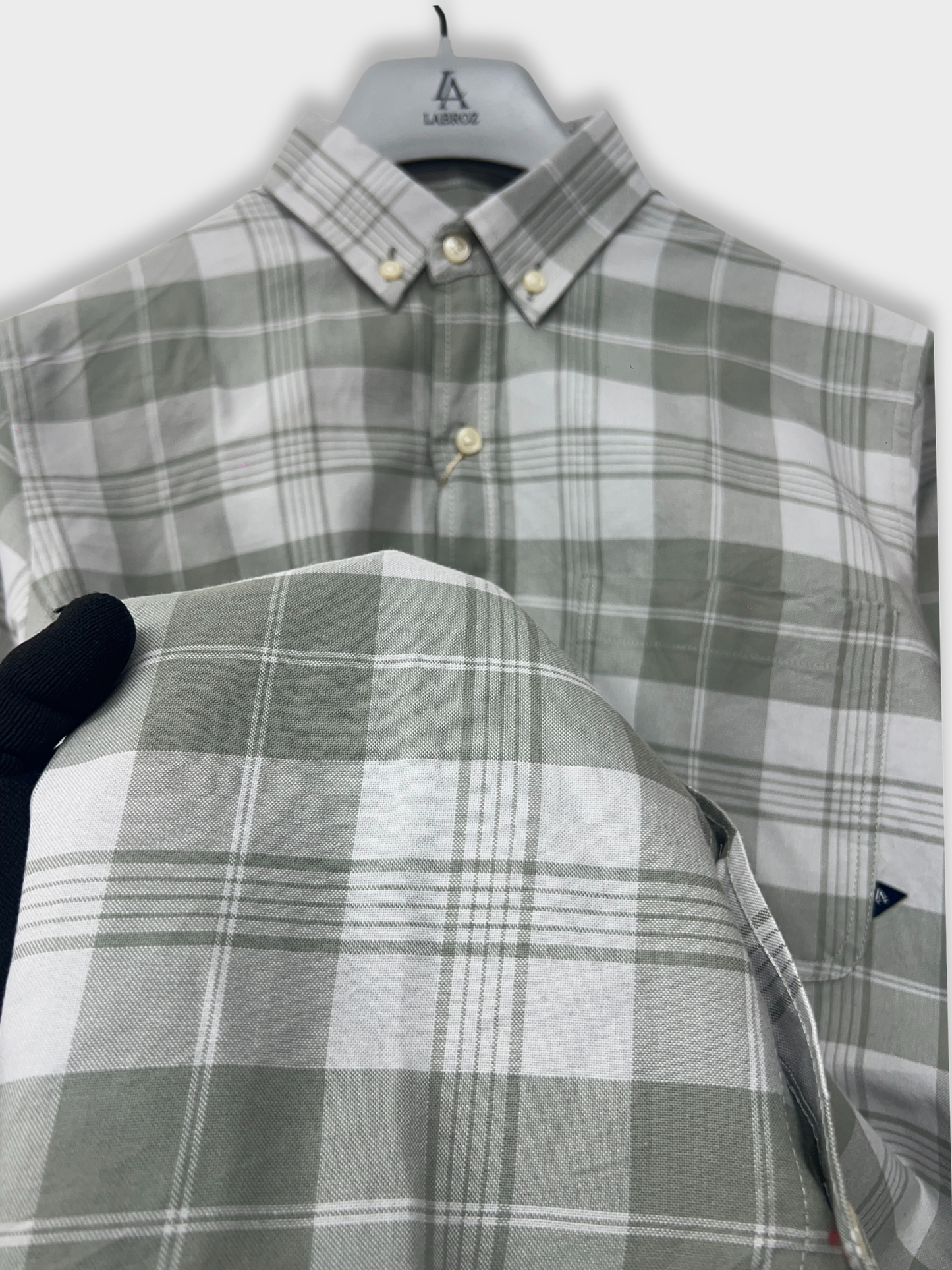 SAGE OXFORD CHECKERED SLIM FIT SHIRT