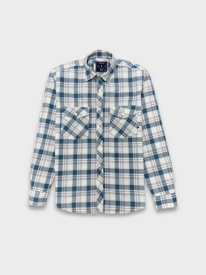 Men's Multicolor Checkered Slim Fit Oxford Shirt