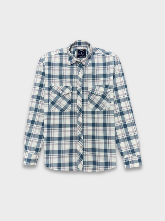 Men's Multicolor Checkered Slim Fit Oxford Shirt