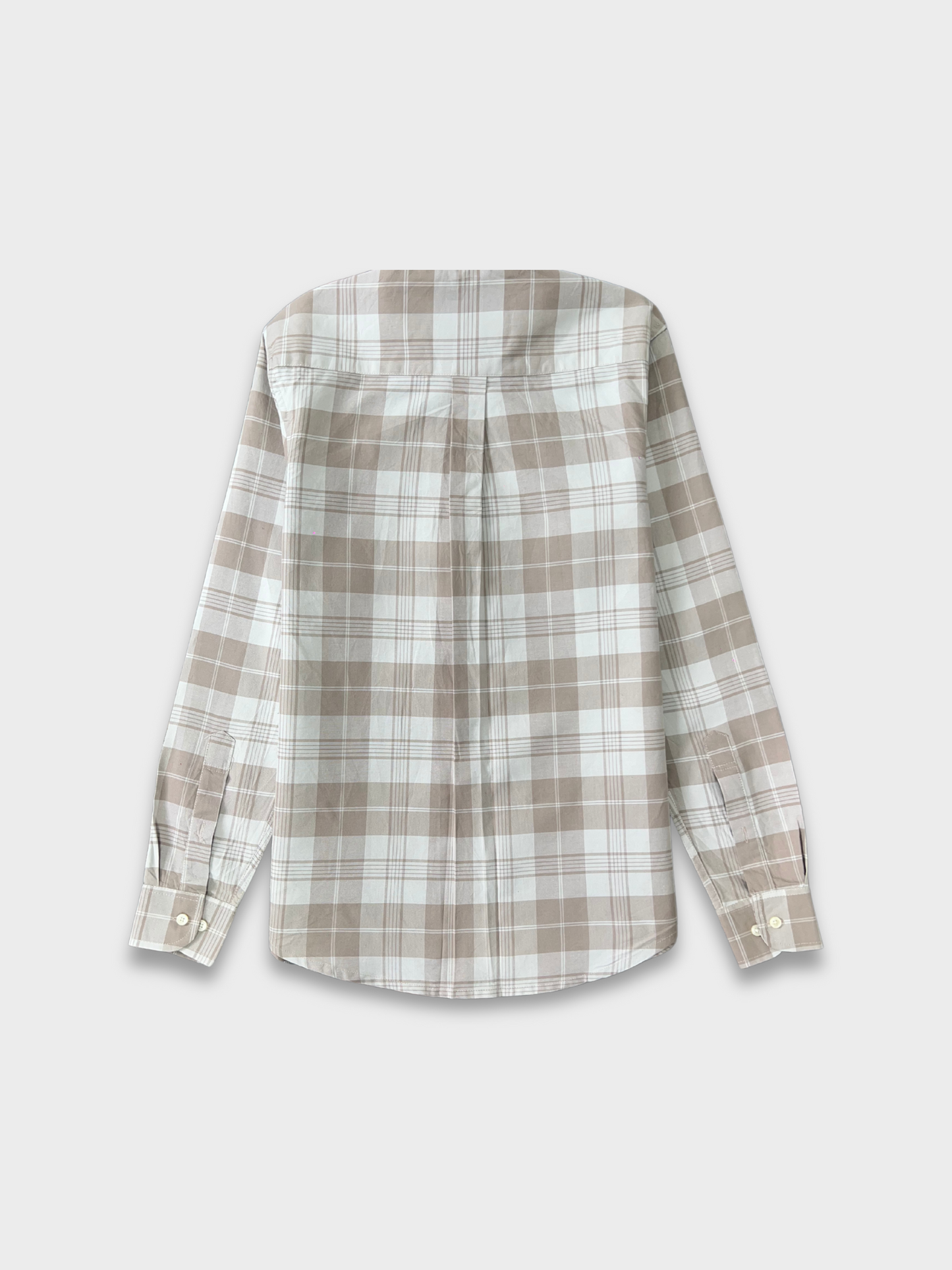 PEACH OXFORD  CHECKERED SLIM FIT SHIRT