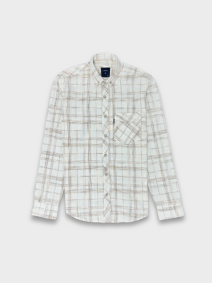 Men’s Linen Multicolor Check Shirt