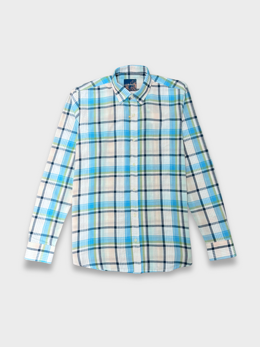 Men's Multicolor Check Slim Fit Shirt