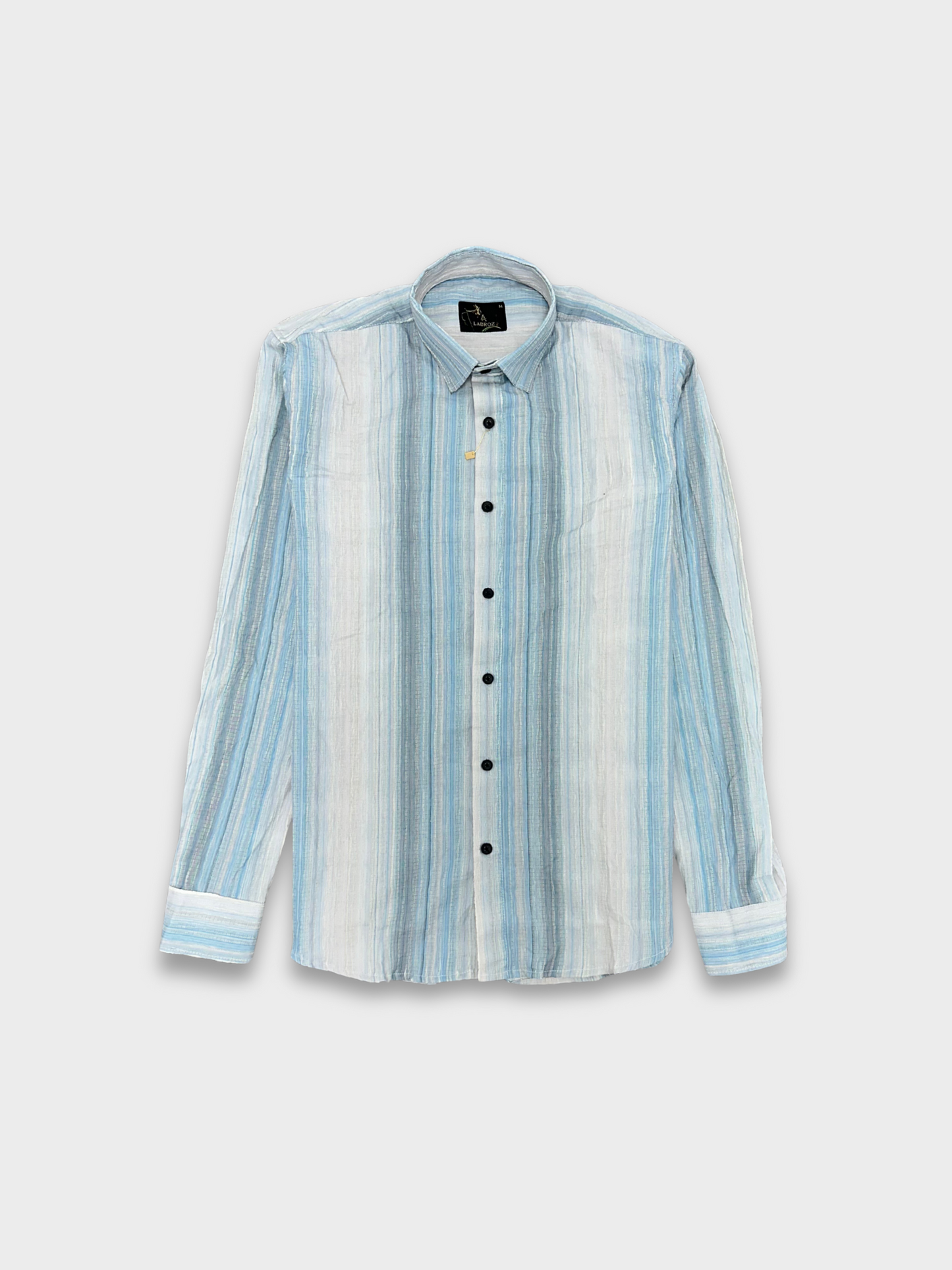 Men’s Crinkle Fabric Abstract Print Shirt