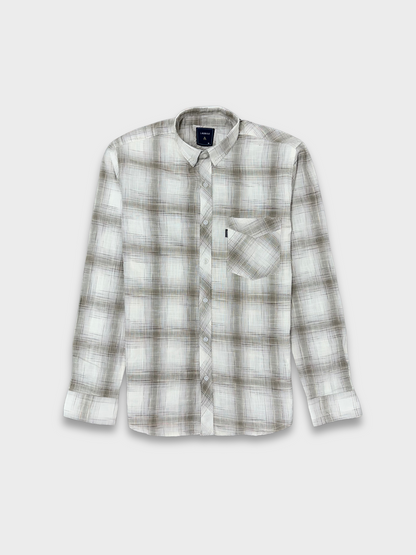 Men’s Linen Multicolor Check Shirt