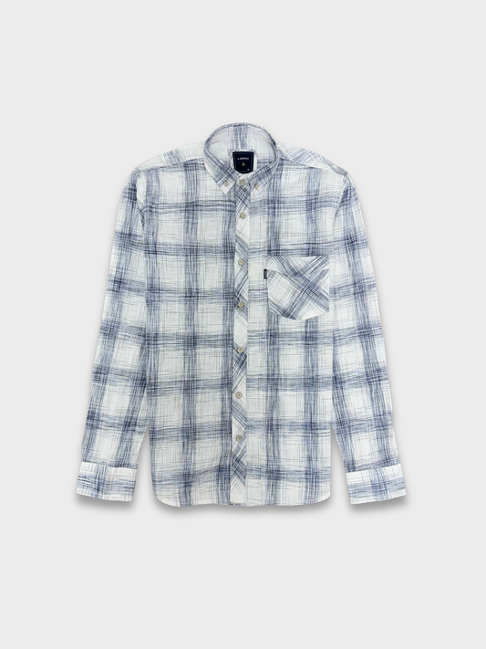 Men’s Linen Multicolor Check Shirt