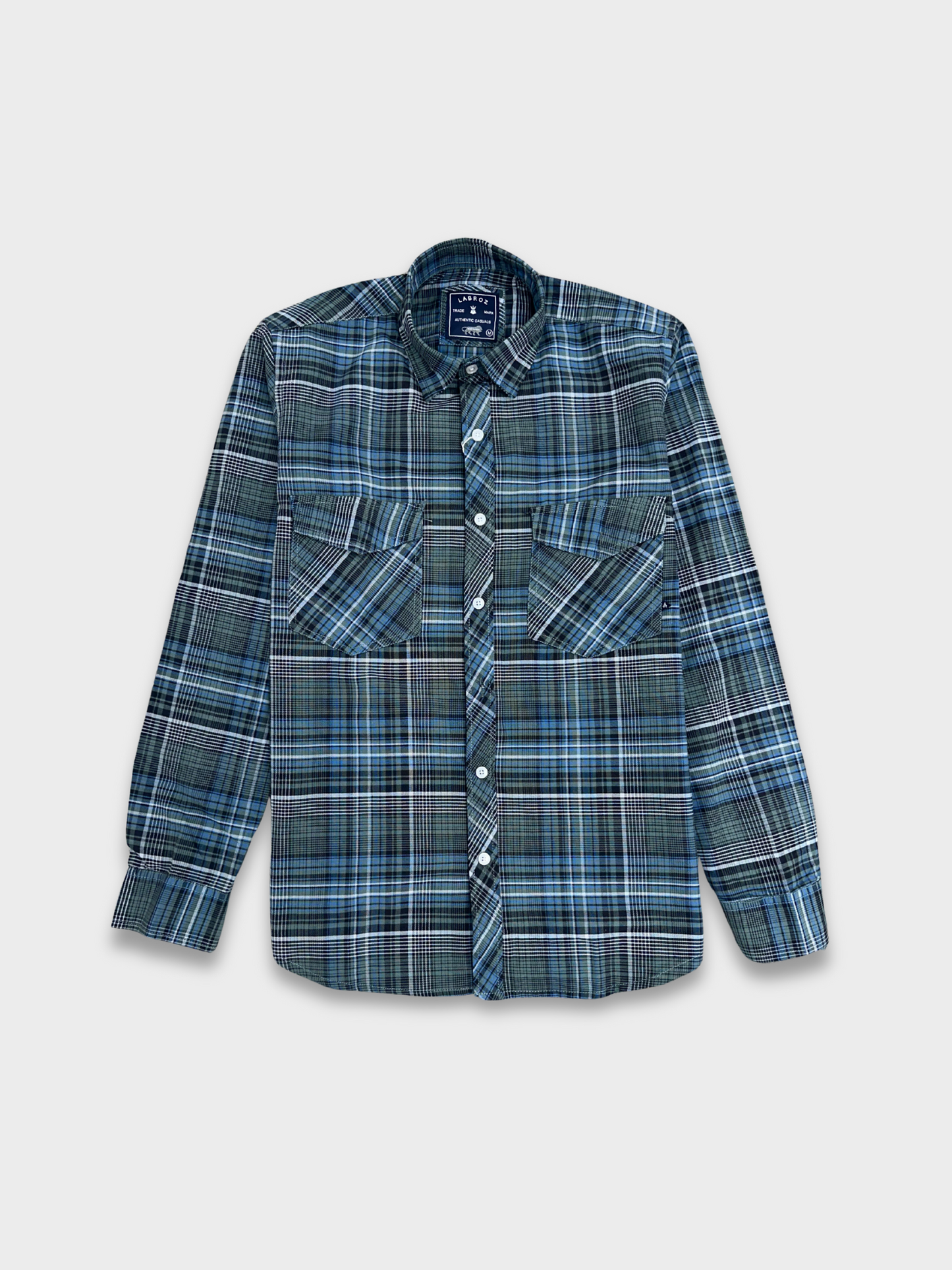 Men's Multicolor Checkered Slim Fit Oxford Shirt