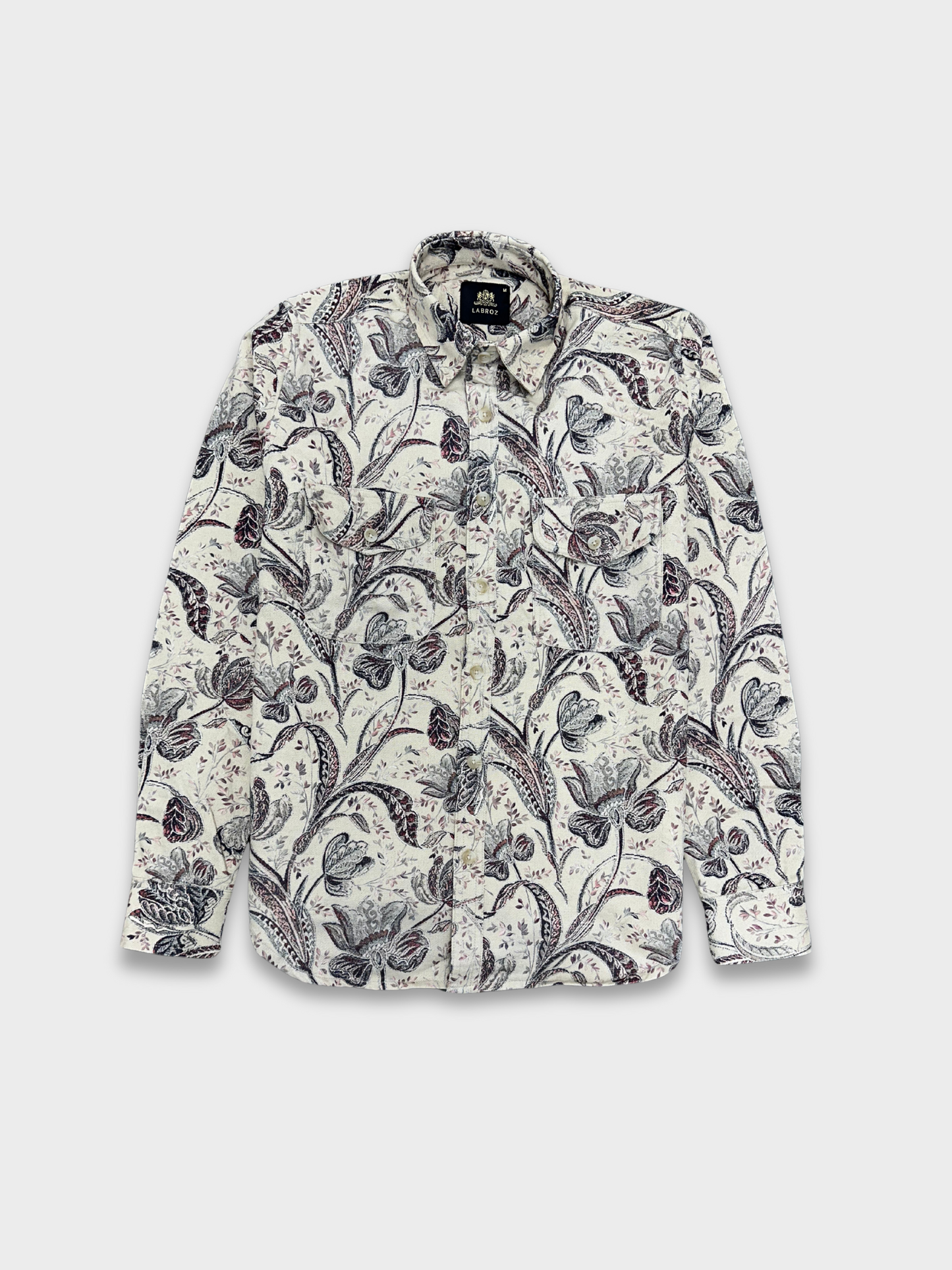Men’s Heavy Drill Floral Print Shirt